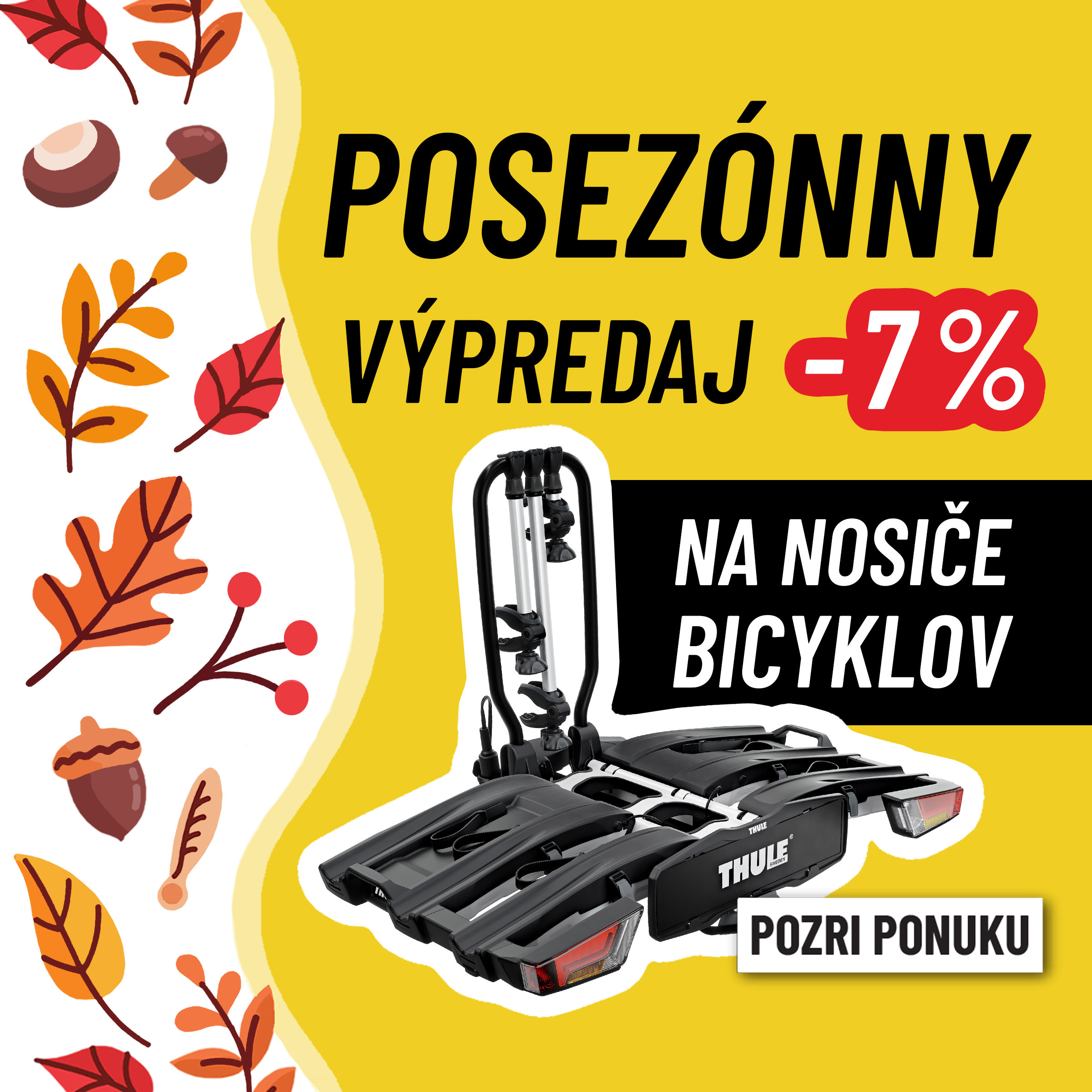 špeciálna ponuka. zľava 7% na nosiče na bicyklov